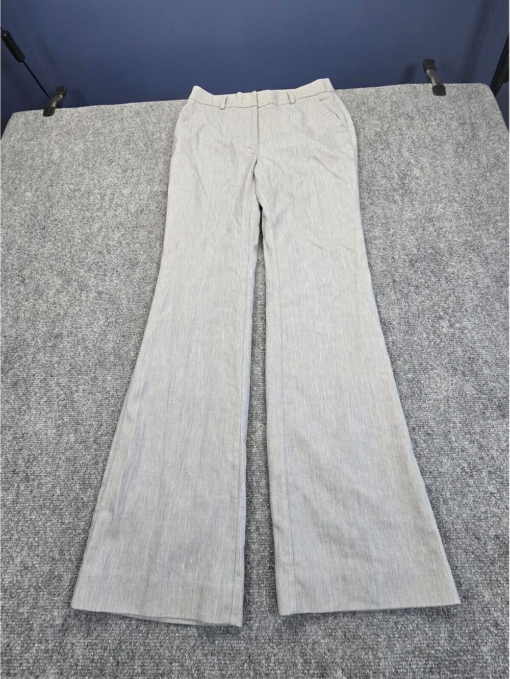 White House Black Market The Flare Pants Womens 0 Gray Career Dress Trousers